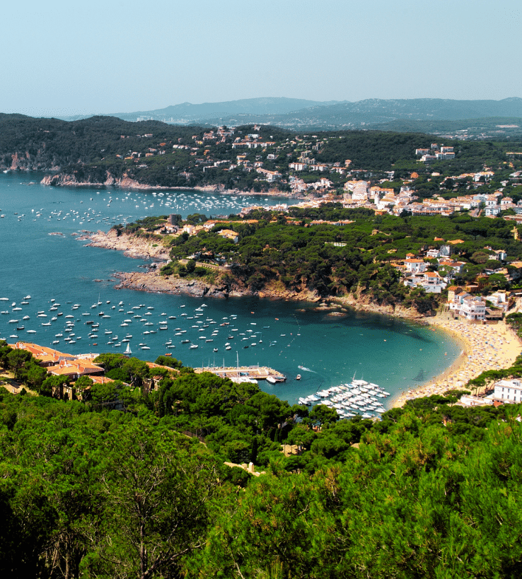 Vistas Llafranc y Calella de Palafrugell